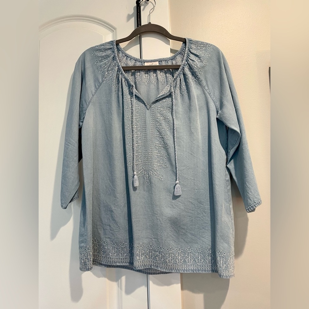 J. Jill Denim Blouse